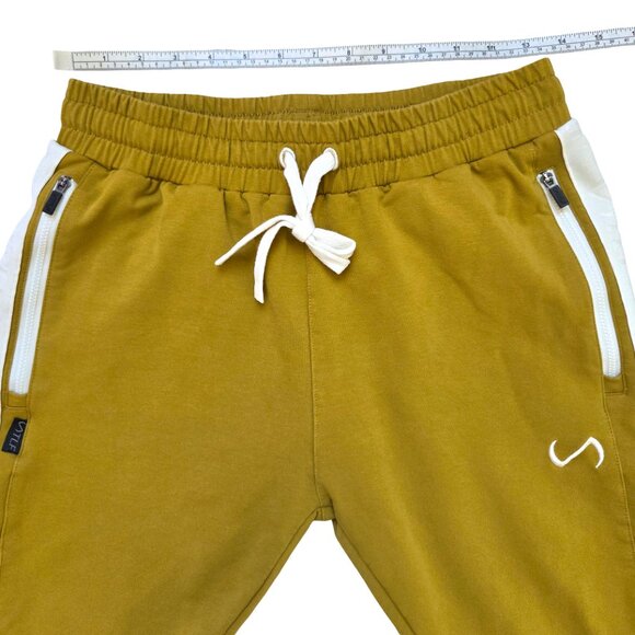 TLF Joggers Mens Small Yellow Sweatpants Athleisure Running Jogging Trendy - Picture 14 of 14